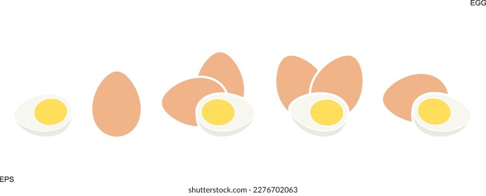 Chicken eggs logo. Isolated chicken eggs on white background