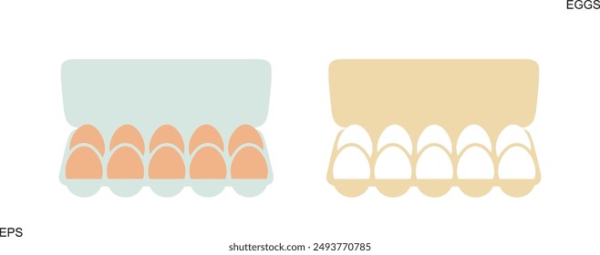 Chicken eggs logo. Isolated chicken eggs on white background