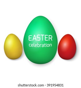 chicken eggs on a white background