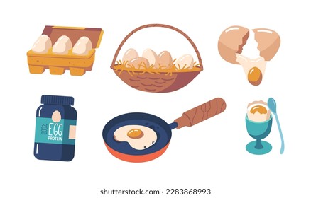 Chicken Eggs Production, Food Ingredient. Boiled, Scrambled, Poached, Fried, Or Baked. Rich Source Of Protein, Vitamins
