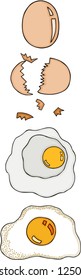 Chicken eggs set
