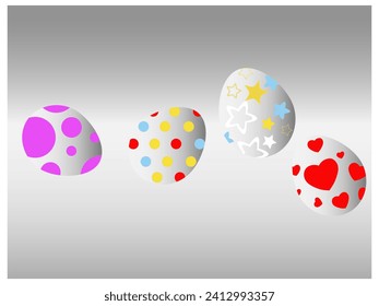 Chicken eggs.Image on a white background.Vector