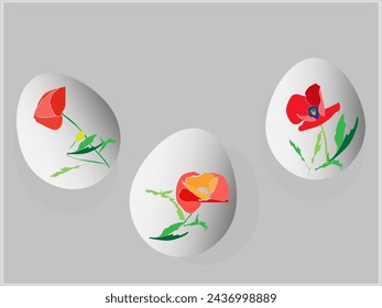 Chicken eggs.Image on a white background.Vector