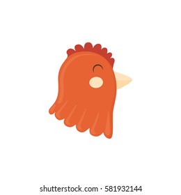 chicken farm animal icon vector illustration graphic design
