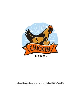 Chicken Farm Logo Collection Stock Vector