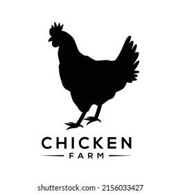 Chicken Farm Logo Design Vector Illustration