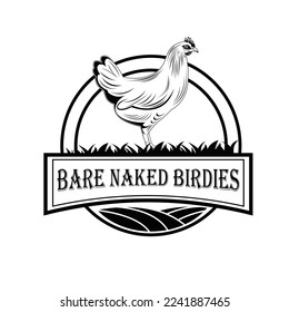 Chicken farm logo icon design template premium vector. Set chicken logo
