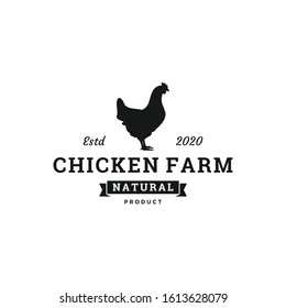 Chicken Farm Logo Inspiration. Livestock Or Farm Design Template. Vector Illustration