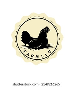 Chicken Farm Logo Vector Art