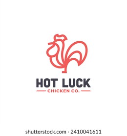 chicken farm rooster logo design