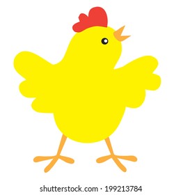 Chicken Farm Vector Illustration Stock Vector (Royalty Free) 199213784 ...