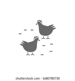 Chicken, farming icon. Simple vector agriculture icons for ui and ux, website or mobile application