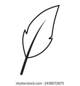 chicken feather vector design. abstract vector design

