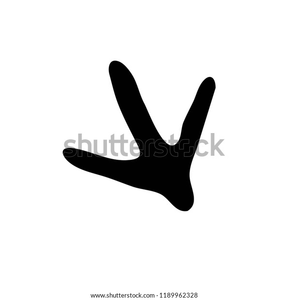 Chicken Feet Black Backgroundchicken Chicken Feet Stock Vector Royalty