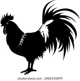 chicken, female chicken, chicks, Hen silhouette isolated on white background.chicken silhouette set.chicken family