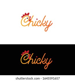 Chicken firm logo design template vector eps
