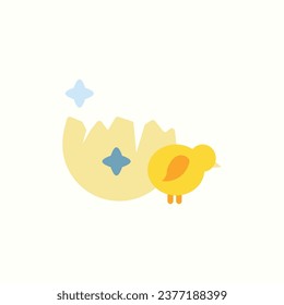chicken flat icon, isolated icon in light background, perfect for website, blog, logo, graphic design, social media, UI, mobile app