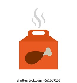 Chicken flat illustration