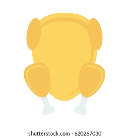 Chicken Flat Vector Icon