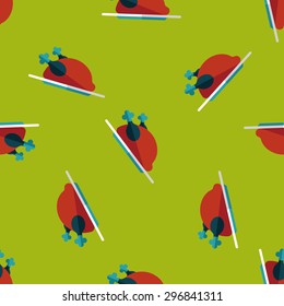 chicken food flat icon,eps10 seamless pattern background