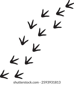 
chicken footprint 1 vector design