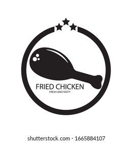 chicken, fried chicken illustration vector