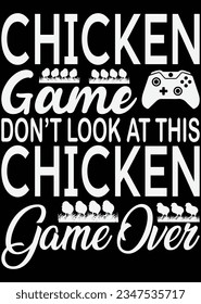 
Chicken Game Don't Look At This Chicken eps cut file for cutting machine