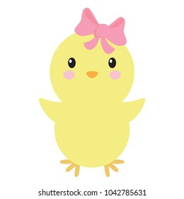 Chicken girl from vector illustrious 