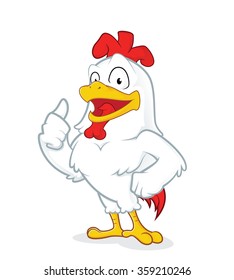 Chicken giving thumbs up