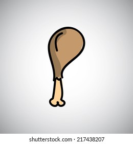 chicken graphic design. Vector illustration. 