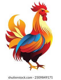 Dibujos animados de Vector de diseño de gráficos de pollo