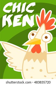 chicken green poster