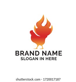 chicken grill logo icon a vector design illustration 