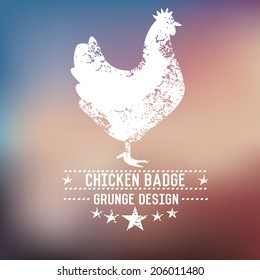 Chicken grunge design,vector
