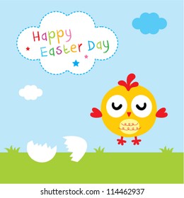 chicken happy easter day