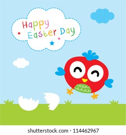 chicken happy easter day