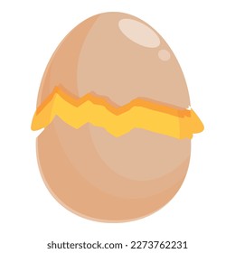 Chicken hatching baby icon cartoon vector. Chick egg. Cute bird