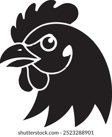 Chicken Head Symbol Silhouette Bild 