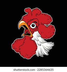 chicken head logo for commercial use