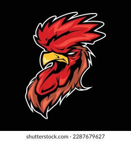 chicken head logo for commercial use