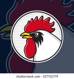 Chicken head logo design