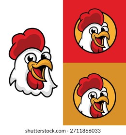 Chicken head logo that is suitable for your business idea