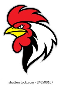 chicken head mascot