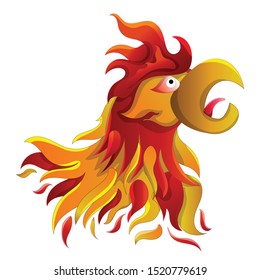 Chicken head vector design illustration