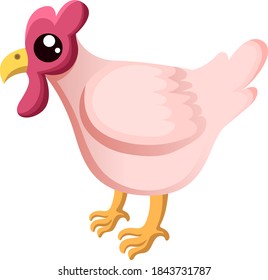 Chicken hen cartoon vector cute