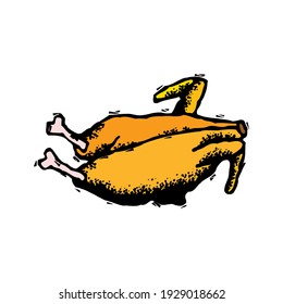 Chicken hen vector illustration isolated on a white background in EPS10