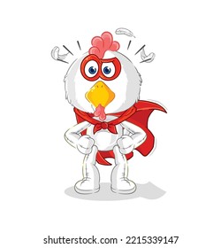 the chicken heroes vector. cartoon character