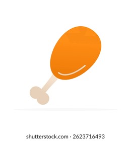 Chicken icon, colored flat vector. Modern and minimalist design.