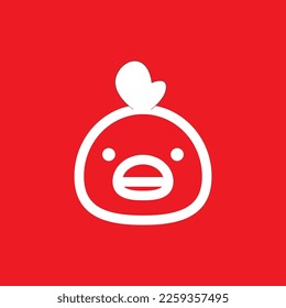 Chicken icon, common graphic resources, vector illustration.