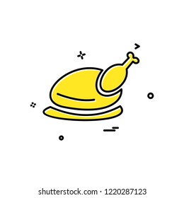 Chicken icon design vector